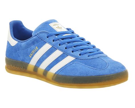 blue suede Adidas gazelle